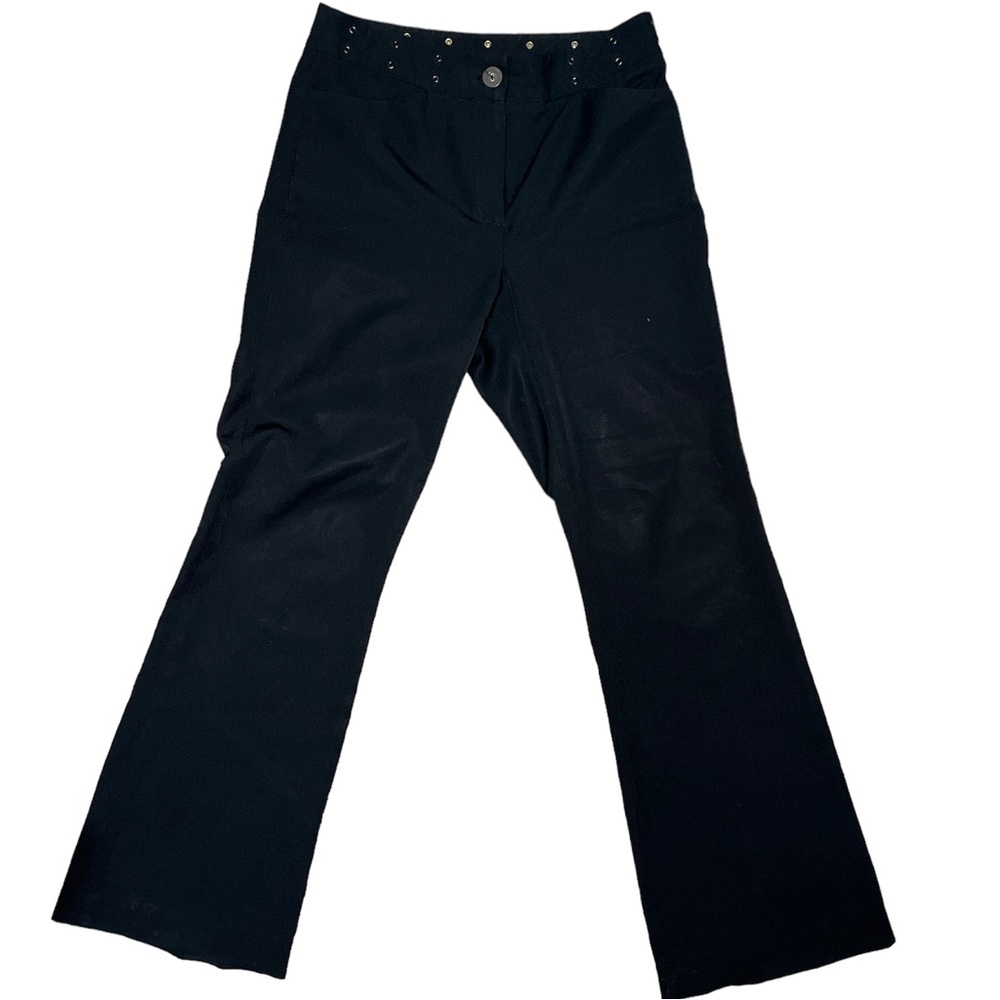 Vintage Grommet High Waist Flare Pants